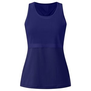 Lululemon Athletica Fast as Light 2-in 1 Tank Top Mesh Sports Bra Emperor Blue 4